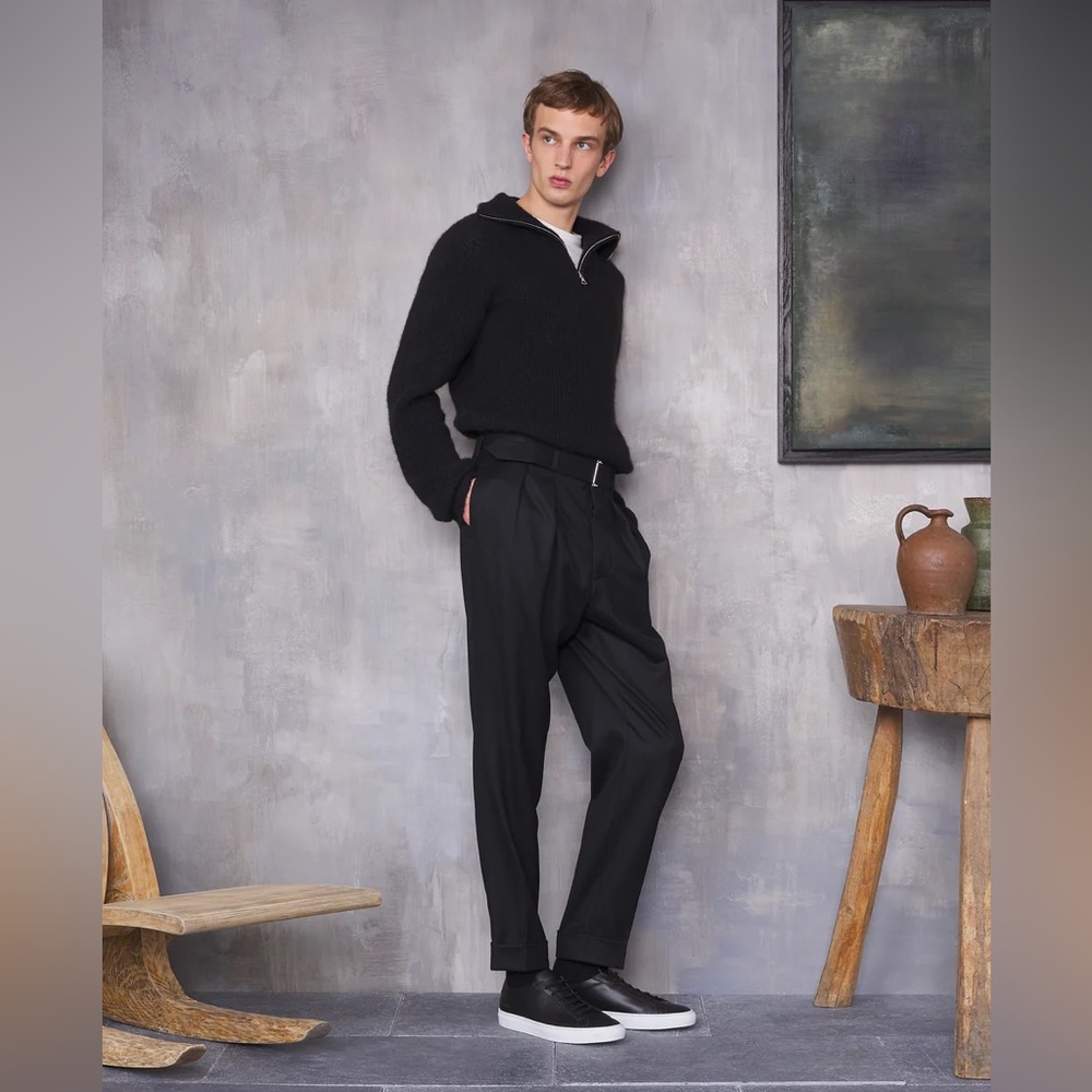 Officine Generale Pierre Italian Worsted Wool Pants Mens Size EU 52 (US 36) NWT